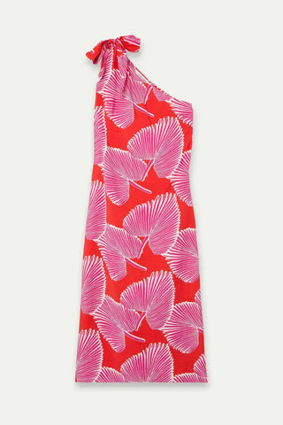 Compania Fantastica Pink/Red Leaf Print Dress Compania Fantastica