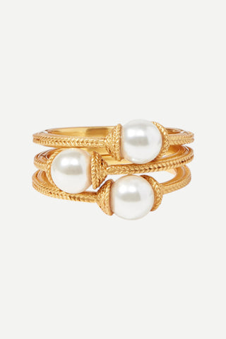 Julie Vos Calypso Trio Ring, Size 7