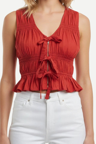 Anna Cate Nikkie Top, Red