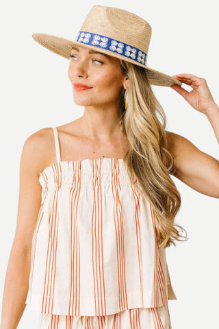 Sunshine Tienda Cherry Pinstripe Daphne Top Sunshine Tienda
