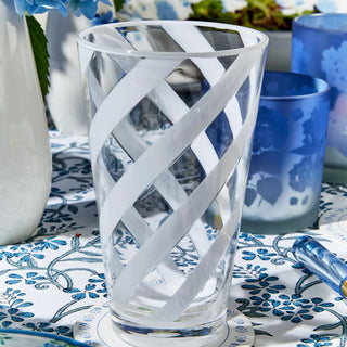 Two's Company Opaque White Drinking Glass, 21oz TWO'S COMPANY