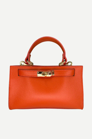 Le Feme Chateau Classic Mini Handbag, Burnt Orange