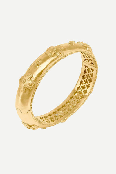 Julie Vos Canterbury Hinge Bangle Bracelet, Gold - Monkee's of the