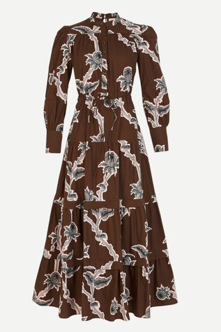 Beyond By Vera Sissi Dress, Woodlands Brown