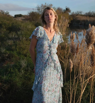 Cleobella Sabina Ankle Dress, Luna Flora Print CLEOBELLA