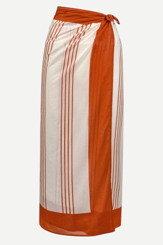 Sunshine Tienda Cherry Pinstripe Sarong Sunshine Tienda