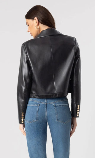 Generation Love Lola Vegan Leather Jacket, Black