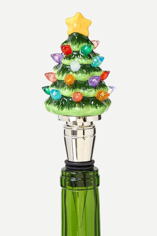 Two's Company Light Up Tree Bottle Stopper