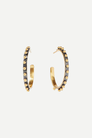 Julie Vos SoHo Small Hoop Earring, Mixed Metal