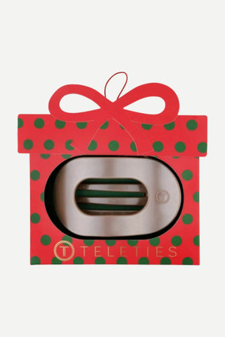 Teleties Holiday Medium Flat Round Clip Ornament