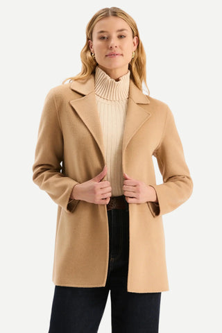Tyler Boe Shannon Car Coat Jacket, Camel