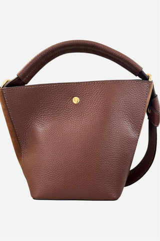 Le Feme Chateau Le Feme Classic Medium Bucket Handbag, Chocolate