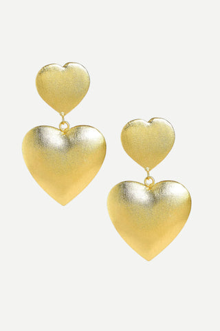 Lisi Lerch Scout Brushed Gold Plated Heart Earring LISI LERCH