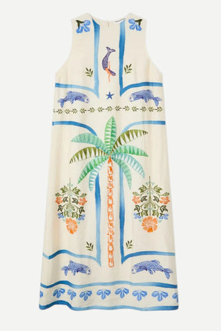 Compania Fantastica Long Dress, Palm & Mermaid Compania Fantastica