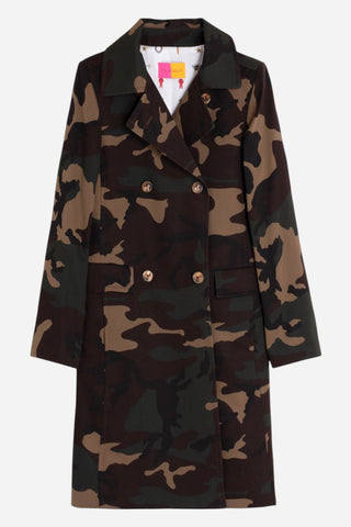 Vilagallo Kate Trench Coat, Camouflage