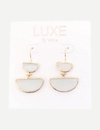 LUXE By Virtue The Regina Drop Stone Earring