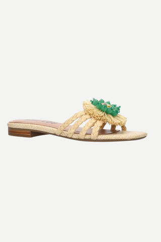 Bibi Lou Planas Flat Vavin Sandal, Natural