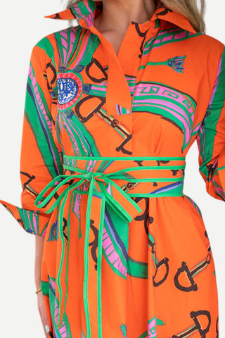 House of MBR Estate Orange Obi Sash