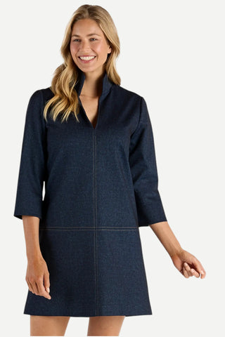 Jude Connally Callie Denim Dress, Navy Saddle