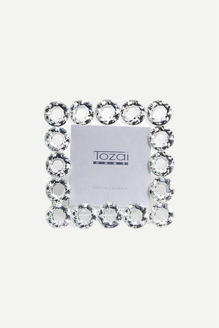 Two's Company Brilliant Cut Crystal Frame, Round