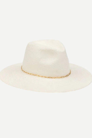 Hat Attack Rissa Traveler, White/Gold