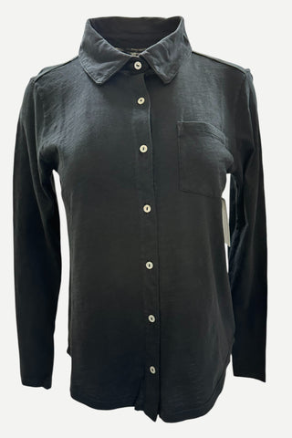 Elliott Lauren Button Front Shirt, Black