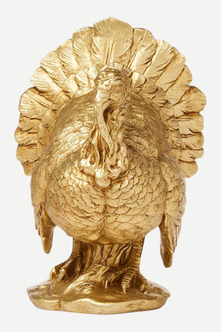 Two's Company Golden Turkey Decor