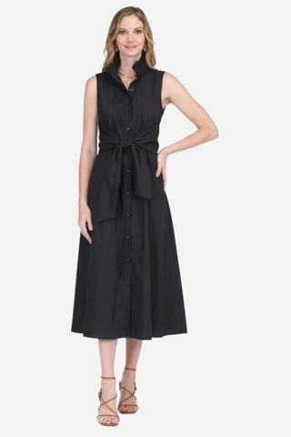 Jade Back Wrap Maxi Dress, Black