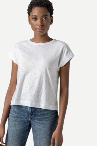 Lilla P Sleeveless Boxy Crewneck, White