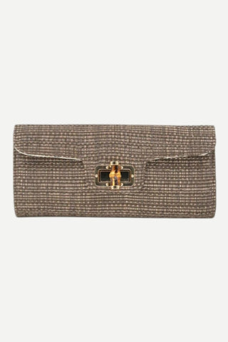 BC Bags Bamboo Clutch Bag, Chocolate BC Bags