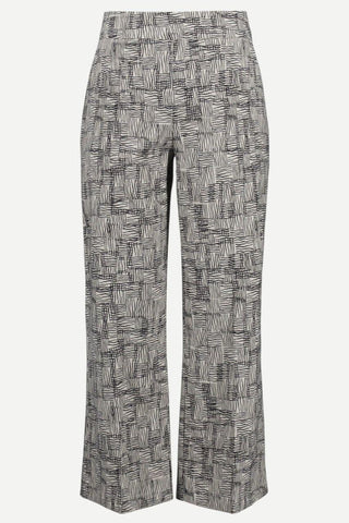 Joseph Ribkoff Millennium Geometric Print Culotte Pants, Beige/Black