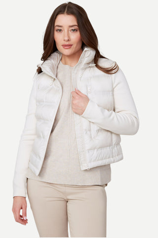 Renuar Puffer Woven Jacket, Oyster