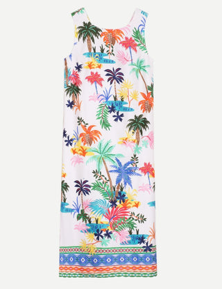 Vilagallo Liana Midi Dress, Palmeras Print