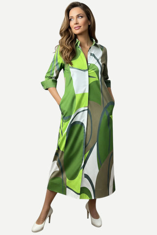 Perlavera Nico 3/4 Sleeve, Missy Fit Maxi Dress, Safari Calypso Perlavera