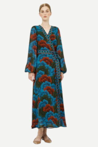 Oliphant Wrap Dress, Madrid Blue