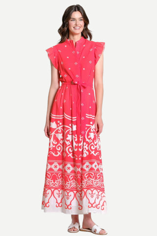 Sheridan French Taylor Dress, Cerise Tulum