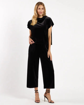 Jude Connally Lolly Stretch Velvet Pant, Black JUDE CONNALLY