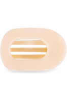 Teleties Medium Flat Round Clip, Almond Beige TELETIES