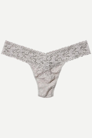 Hanky Panky Signature Lace Lowrise Thong, OS Sleep in Grey