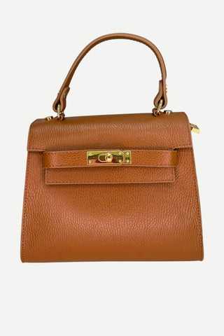 Le Feme Chateau Medium Handbag, Tan