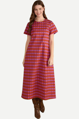 Double A Ellie Dress, Oxford Geo
