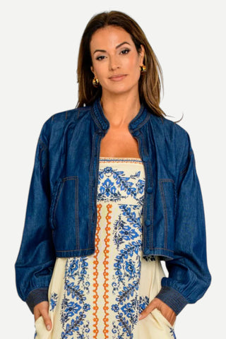 Elizabeth James The Label Melissa Jacket - Solid Denim