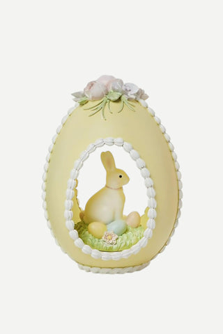 Two's Company Easter Sugar Egg with Bunny, Yellow TWO'S COMPANY