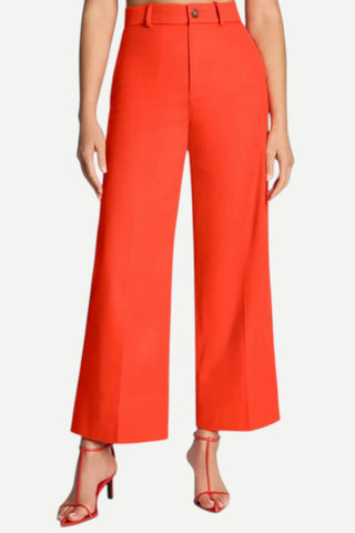Spanx Stretch Twill Crop Wide Leg Pant, Sunset Coral SPANX