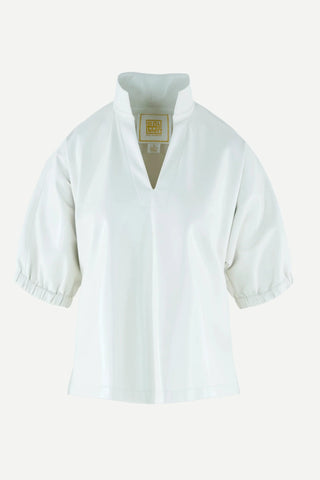 Emily McCarthy Poppy Top, Cararra Faux Leather