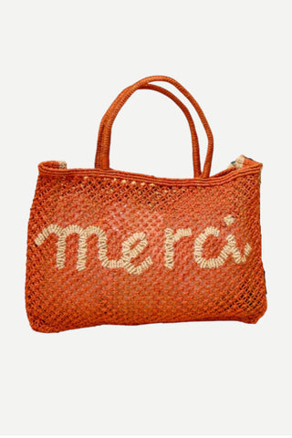 The Jacksons Merci Large Jute Handbag, Peach