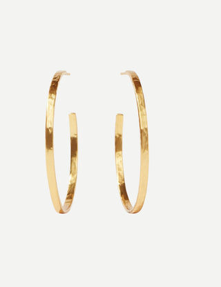 Julie Vos Crescent Hoop, XL Gold