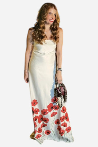 Kleid Beatriz Maxi Dress, Poppy Garden Red
