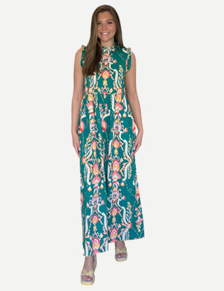 Jude Connally Constance Stretch Poplin Dress, Tapestry Jade