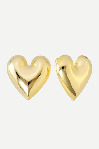 Sheila Fajl Mercy Studs, Shiny 18K Gold Plated